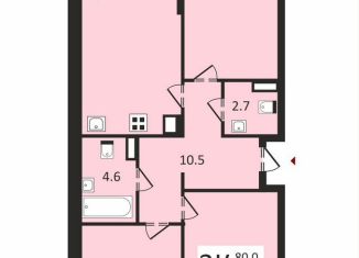 Продается 3-комнатная квартира, 80 м2, Владимир, Смоленская улица, 3А