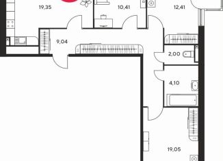 Продается 3-ком. квартира, 81.9 м2, Ростов-на-Дону, Советский район