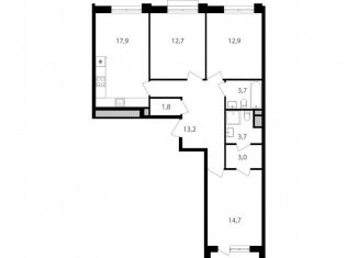 Продается 3-ком. квартира, 85.1 м2, Москва, САО, Михалковская улица, 48