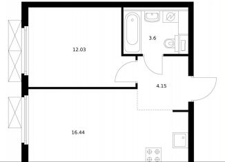 Продаю 1-ком. квартиру, 36.2 м2, Москва, метро Дубровка