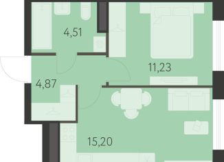 Продаю однокомнатную квартиру, 35.9 м2, Екатеринбург, метро Чкаловская, 17-й квартал, 7к2