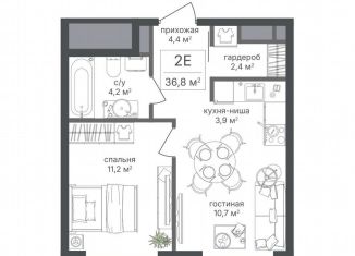 Продается 2-ком. квартира, 36.8 м2, Москва, САО