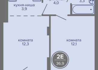 Продам двухкомнатную квартиру, 36.9 м2, Пермь, шоссе Космонавтов, 309Ак1