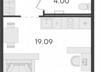 Продаю квартиру студию, 28.8 м2, посёлок Парголово, территория Пригородный, 1