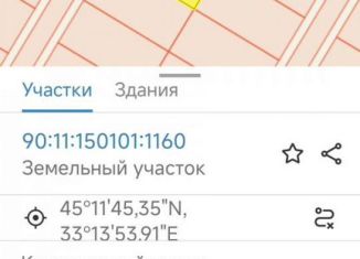 Продажа участка, 8 сот., село Молочное, Черноморская улица, 32