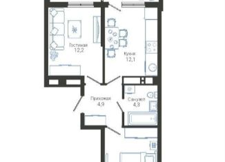 Продается двухкомнатная квартира, 44.8 м2, Новороссийск, улица Куникова, 55к1