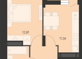 Продажа 1-комнатной квартиры, 34.6 м2, Екатеринбург, метро Чкаловская, улица Вильгельма де Геннина, 23