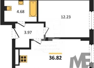 Продается однокомнатная квартира, 36.8 м2, Светлогорск