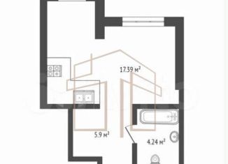 Продается квартира студия, 27.5 м2, Тюмень, Харьковская улица, 72А