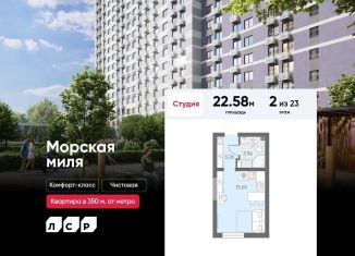 Продаю квартиру студию, 22.6 м2, Санкт-Петербург, муниципальный округ Юго-Запад