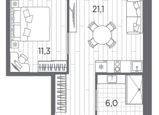 Продам двухкомнатную квартиру, 38.4 м2, Санкт-Петербург, проспект Стачек, 62Б, Кировский район