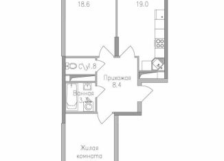 2-комнатная квартира на продажу, 69 м2, Липецк