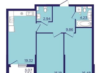 Продам 2-ком. квартиру, 70 м2, Воронеж