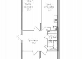 Продаю трехкомнатную квартиру, 95.7 м2, Липецкая область