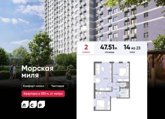 2-ком. квартира на продажу, 47.5 м2, Санкт-Петербург, Красносельский район