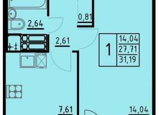 Продается однокомнатная квартира, 31.2 м2, Пермь