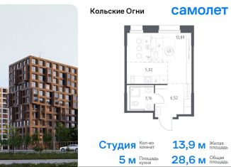 Продажа квартиры студии, 28.6 м2, Мурманская область