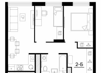 Продажа 2-комнатной квартиры, 48.4 м2, Астрахань