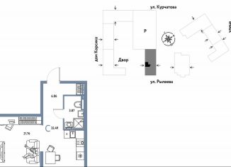 Продам квартиру студию, 32.5 м2, Тюменская область, Краснооктябрьская улица, 10к1