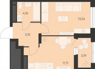 Продажа 1-комнатной квартиры, 35.6 м2, Екатеринбург, метро Чкаловская, улица Вильгельма де Геннина, 23