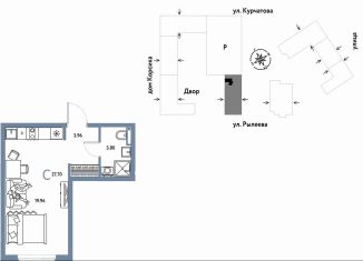 Продам квартиру студию, 27.7 м2, Тюмень, Краснооктябрьская улица, 10к1