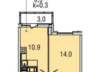 Продажа 1-комнатной квартиры, 36 м2, городской посёлок Янино-1, Заводская улица, 18к1