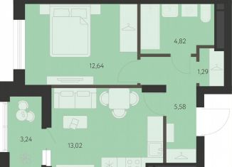 1-ком. квартира на продажу, 39 м2, Екатеринбург, метро Чкаловская