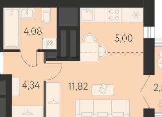 Продаю квартиру студию, 26 м2, Екатеринбург, метро Чкаловская, улица Академика Ландау, 43