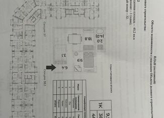 Продается однокомнатная квартира, 40.2 м2, село Мирное