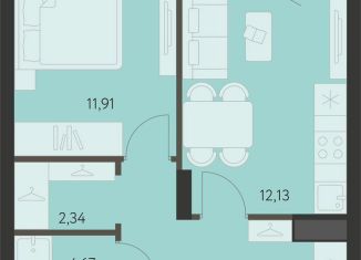 Продаю 1-комнатную квартиру, 39.2 м2, Екатеринбург, метро Чкаловская, улица Вильгельма де Геннина, 23