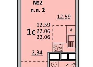 Продаю квартиру студию, 22.1 м2, Одинцово, Белорусская улица, 5