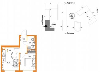 Продается 1-ком. квартира, 31.5 м2, Тюмень, Калининский округ, Краснооктябрьская улица, 10к1