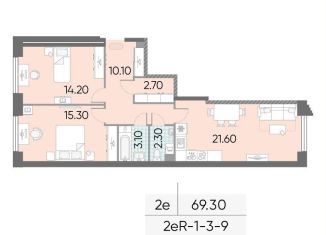 Продается 2-ком. квартира, 69.3 м2, Москва, метро Калужская, улица Обручева, вл30