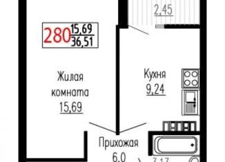 Продам 1-комнатную квартиру, 36.5 м2, Екатеринбург, улица Лыжников, 3, метро Ботаническая