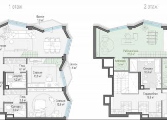 Продается 3-ком. квартира, 146.3 м2, Москва, Электрический переулок, 1с14, Пресненский район