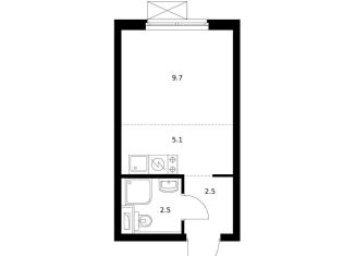 Продается квартира студия, 19.9 м2, Екатеринбург, метро Чкаловская, жилой комплекс Исеть Парк, 6