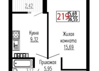 Продажа однокомнатной квартиры, 36.6 м2, Екатеринбург, улица Лыжников, 3, метро Ботаническая