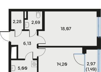 Продается 1-комнатная квартира, 49.9 м2, Санкт-Петербург, метро Василеостровская, 7-я линия Васильевского острова, 84