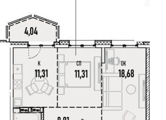 Продаю двухкомнатную квартиру, 60.5 м2, Иркутск, Октябрьский округ