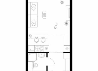 Продаю квартиру студию, 25 м2, Москва, жилой комплекс Полар, 1.4