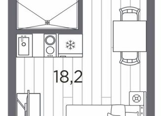 Продам квартиру студию, 22 м2, Санкт-Петербург, проспект Стачек, 62Б, муниципальный округ Автово