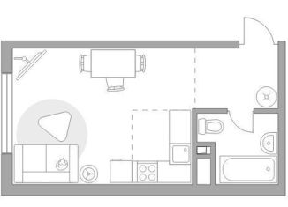 Продам квартиру студию, 30.2 м2, Москва, метро Нагатинская