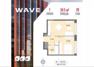 Продам однокомнатную квартиру, 34.5 м2, Москва, метро Борисово