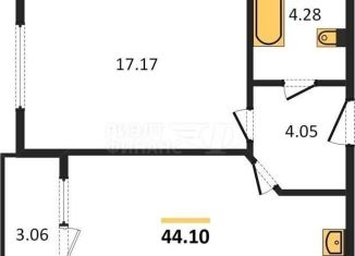 Продается 1-комнатная квартира, 38.5 м2, Калининград, Интернациональная улица, 18, ЖК Белый Сад