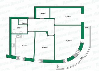 Продажа 3-ком. квартиры, 85 м2, Кировская область, улица Володарского, 110В