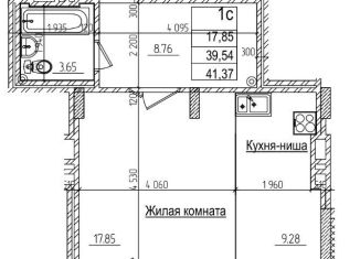 Продаю 1-комнатную квартиру, 41.3 м2, Новосибирск, улица Дуси Ковальчук, 242, Заельцовский район