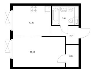 Продажа 1-ком. квартиры, 34.3 м2, Москва, ЮВАО