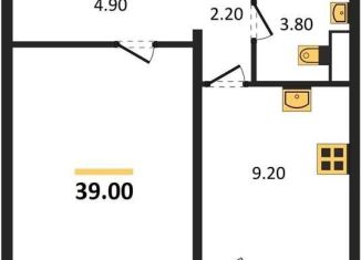 1-ком. квартира на продажу, 39 м2, Воронеж, Левобережный район, Ростовская улица, 18А