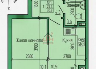 Продам 1-комнатную квартиру, 29.8 м2, Ессентуки, улица Кленовая Роща, 3, ЖК Кленовая Роща