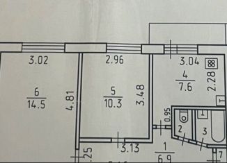 Продажа двухкомнатной квартиры, 43 м2, Ижевск, Молодёжная улица, 77, Устиновский район